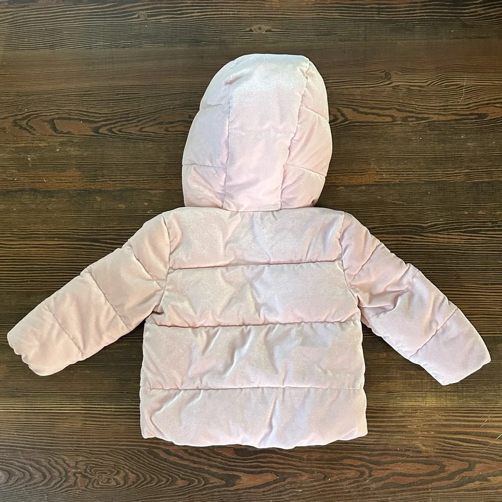 GAP Baby 2T Blush Pink Puffer Jacket - Picture 2 of 3
